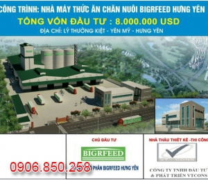 THI CÔNG NHÀ MÁY SÃN XUẤT THỨC ĂN CHĂN NUÔI BIGRFEED